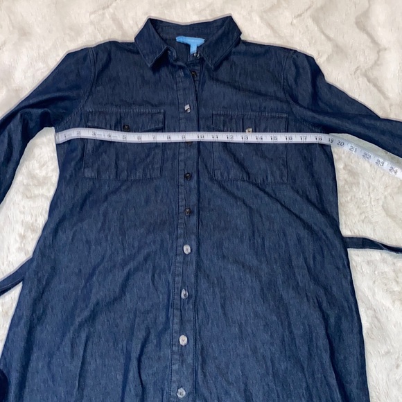 Draper James chambray Belted shirtdress excellent like new condition size 8 - Picture 9 of 15